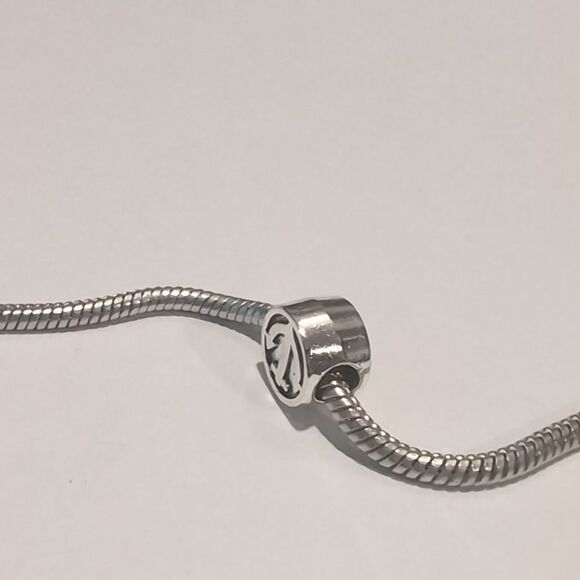 Silver Anchor Charm for Pandora Style Bracelet - Picture 5 of 5